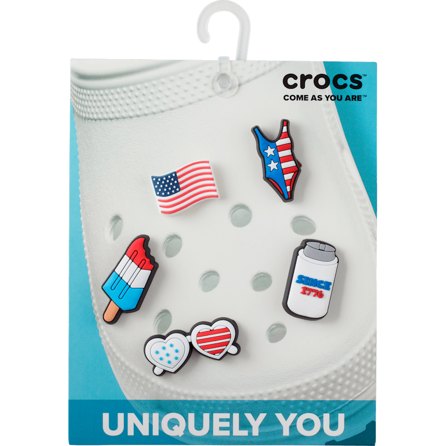 USA 5 Pack Jibbitz Shoe Charm | Crocs New