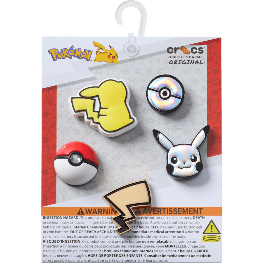 Elevated Pokemon 5 Pack Jibbitz Shoe Charm | Crocs Essential