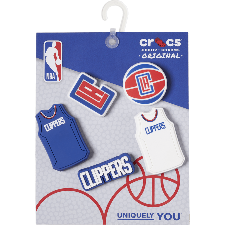 NBA Los Angeles Clippers 5 Pack Jibbitz™ charms | Crocs Top Pick