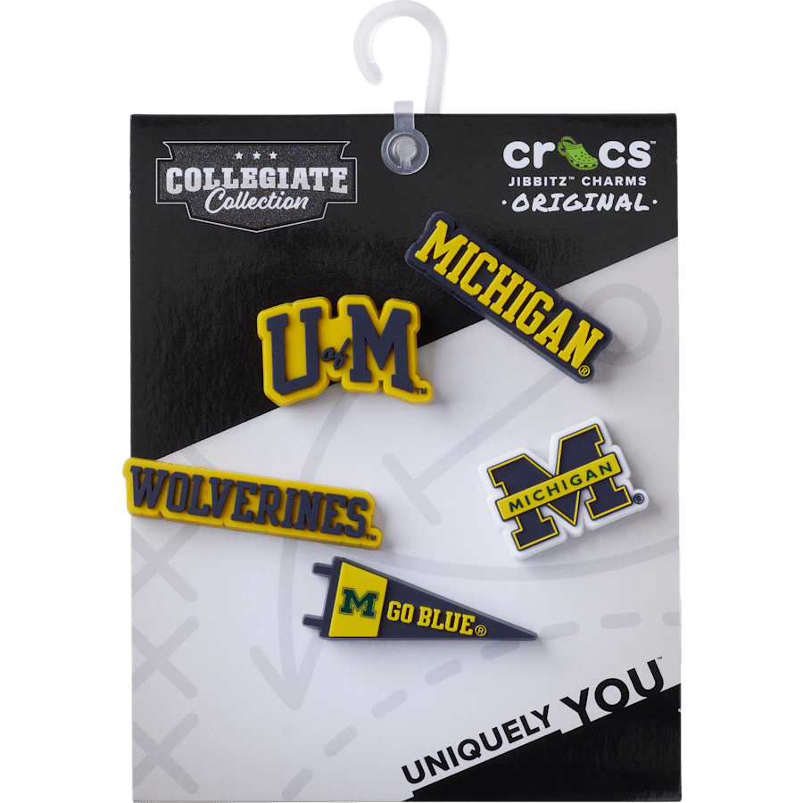 University of Michigan 5 Pack Jibbitz™ charms | Crocs Classic