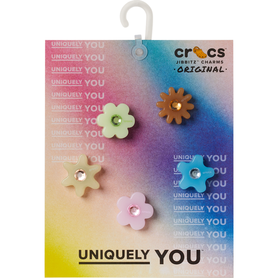 Enlighten Flower 5 Pack Jibbitz™ charms | Crocs Trusted