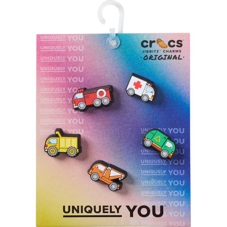 Tiny Work Trucks 5 Pack Jibbitz™ charms | Crocs Classic
