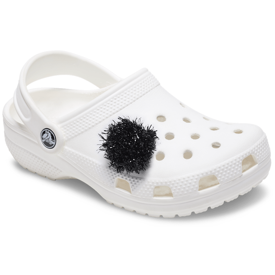 Black Tinsel Pom Jibbitz™ charms | Crocs Sale