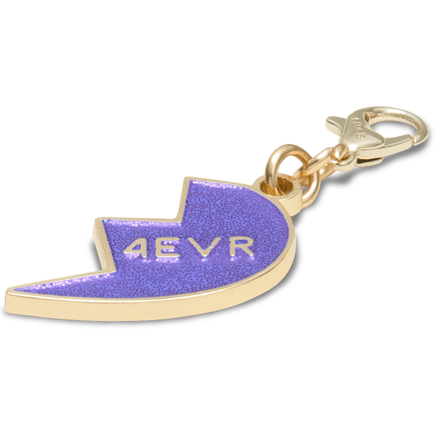 Purple Glitter BFF Charm Right Jibbitz Shoe Charm | Crocs Popular