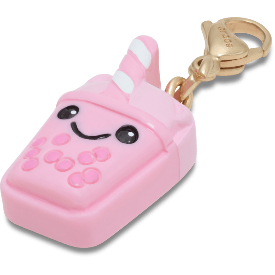 Cute Pink Boba Charm Jibbitz Shoe Charm | Crocs Customer Favorite