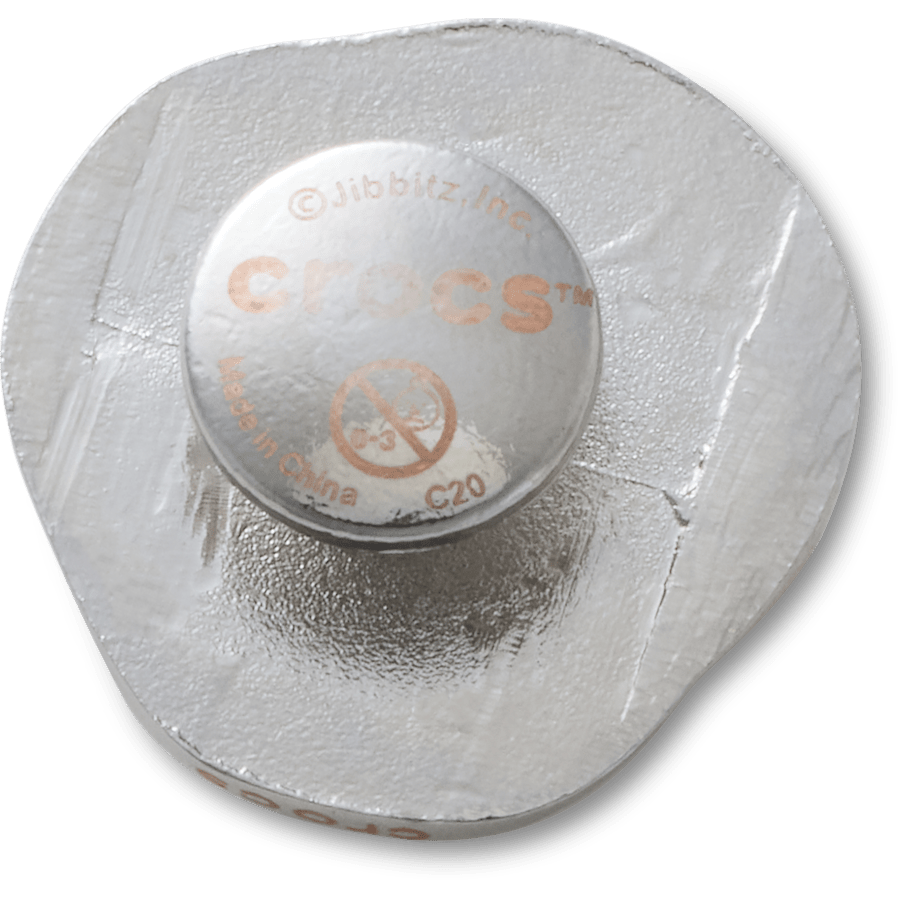 Silver and Pearl Disc Jibbitz™ charms | Crocs Classic