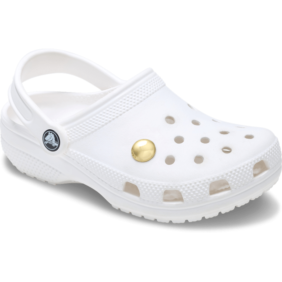 Large Gold Circle Stud Jibbitz™ charms | Crocs Essential