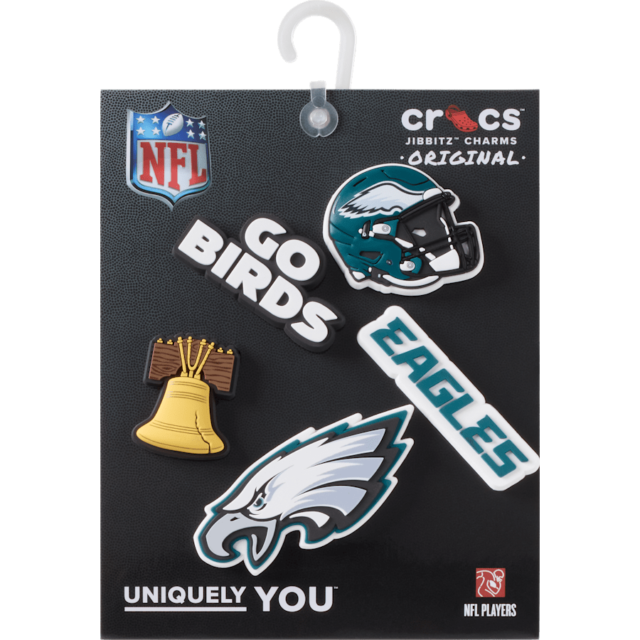 NFL Philadelphia Eagles 5 Pack Jibbitz Shoe Charm | Crocs Customer Favorite