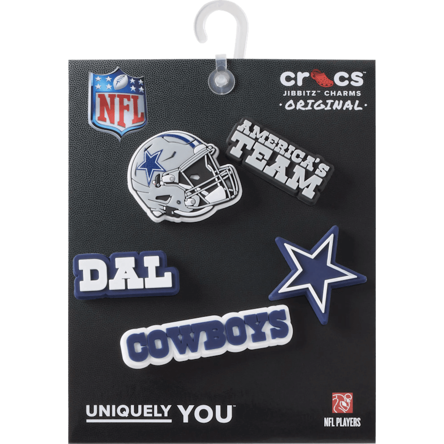 NFL Dallas Cowboys 5 Pack Jibbitz Shoe Charm | Crocs Premium