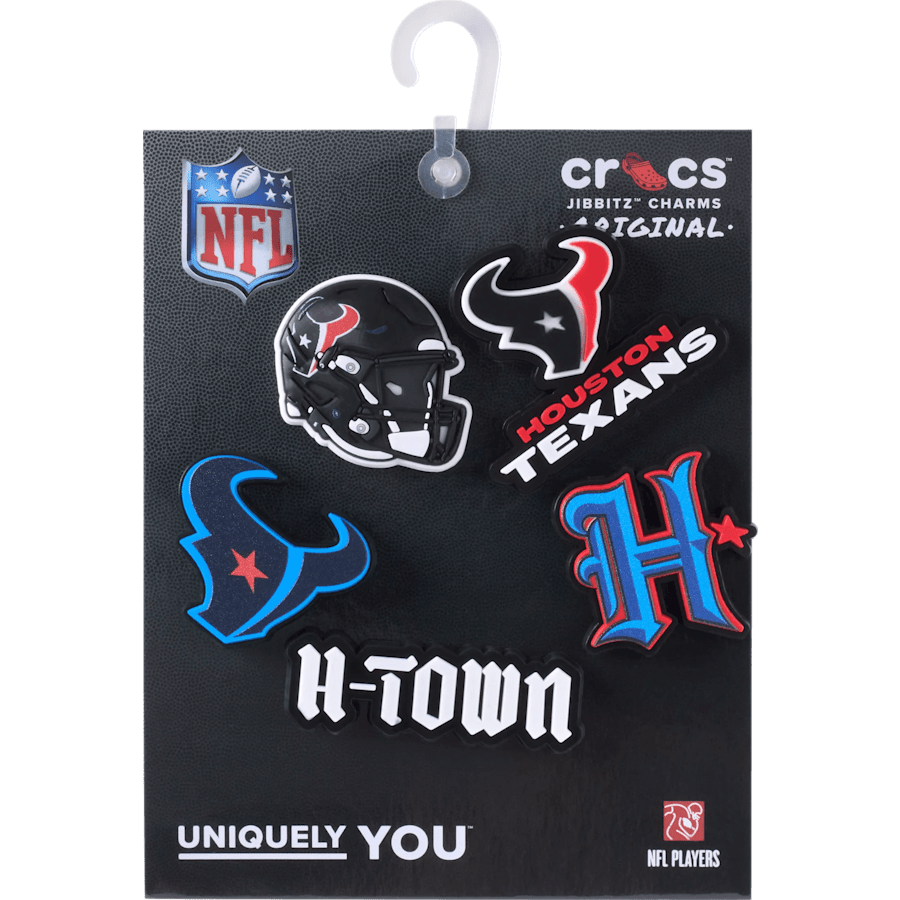 NFL Houston Texans 5 Pack Jibbitz Shoe Charm | Crocs Everyday