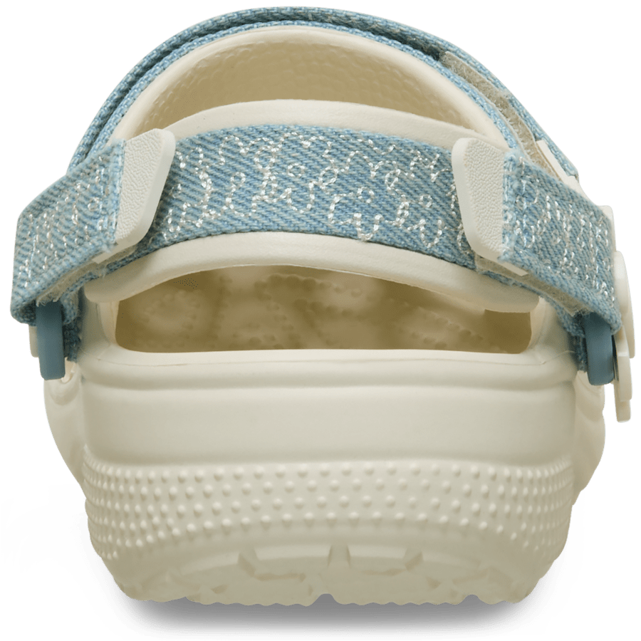 Kids’ Classic Denim Flower Adjustable Backstrap Clog | Crocs Essential