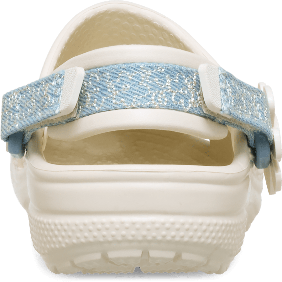 Toddler Classic Denim Flower Adjustable Backstrap Clog | Crocs Recommended