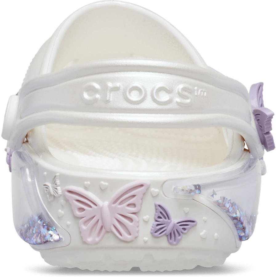 Toddler Classic Butterfly Sparkle Shaker Clog | Crocs Exclusive