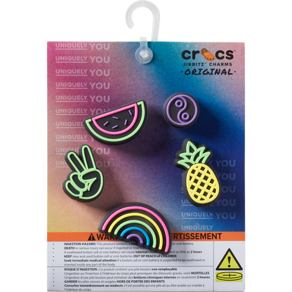 Lights Up Fun 5 Pack Jibbitz Shoe Charm | Crocs New