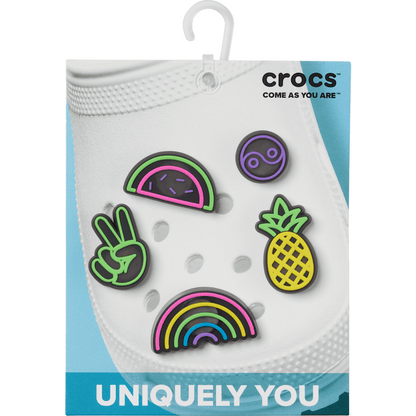 Lights Up Fun 5 Pack Jibbitz Shoe Charm | Crocs New