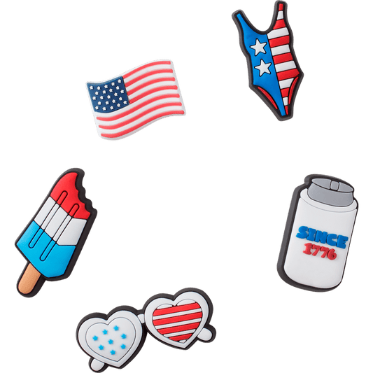USA 5 Pack Jibbitz Shoe Charm | Crocs New