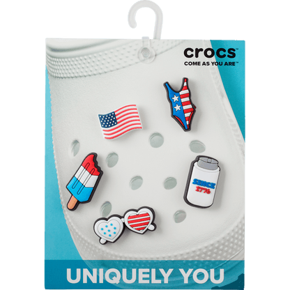 USA 5 Pack Jibbitz Shoe Charm | Crocs New