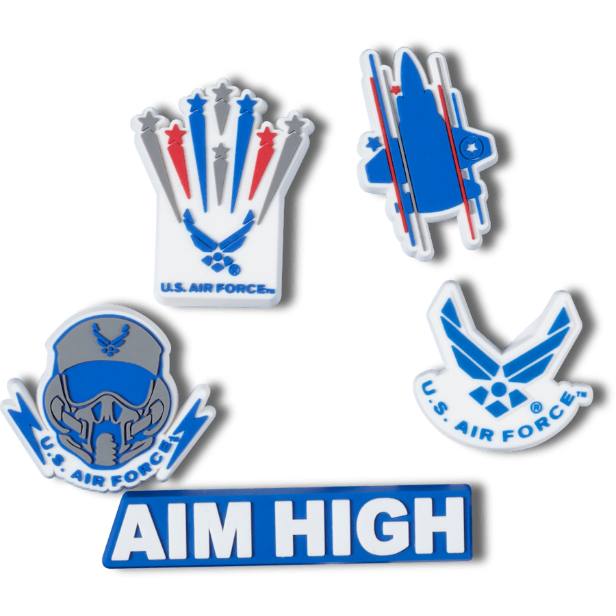 Armed Forces US Air Force 5Pck Jibbitz Shoe Charm | Crocs Value
