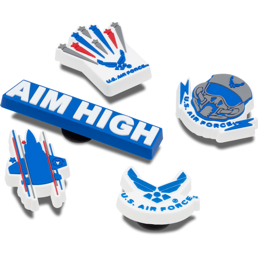 Armed Forces US Air Force 5Pck Jibbitz Shoe Charm | Crocs Value