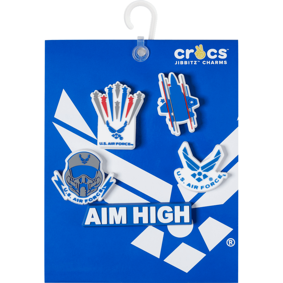 Armed Forces US Air Force 5Pck Jibbitz Shoe Charm | Crocs Value