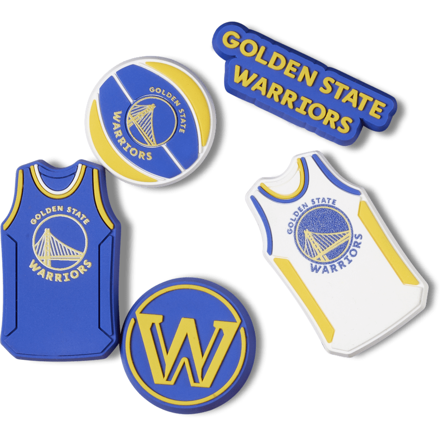NBA Golden State Warriors 5 Pack Jibbitz™ charms | Crocs Value