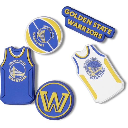 NBA Golden State Warriors 5 Pack Jibbitz™ charms | Crocs Value