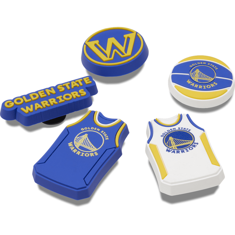 NBA Golden State Warriors 5 Pack Jibbitz™ charms | Crocs Value