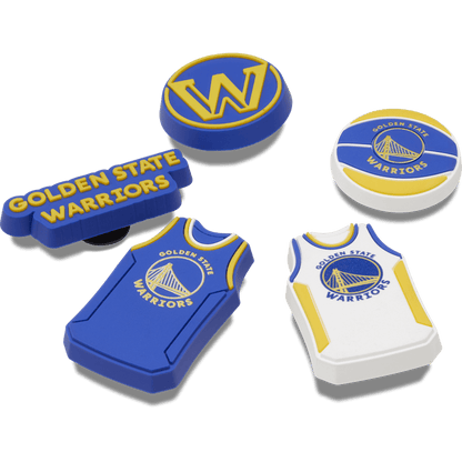 NBA Golden State Warriors 5 Pack Jibbitz™ charms | Crocs Value