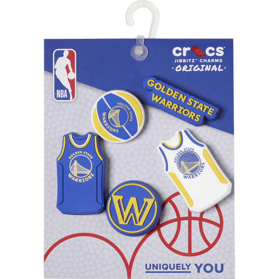 NBA Golden State Warriors 5 Pack Jibbitz™ charms | Crocs Value