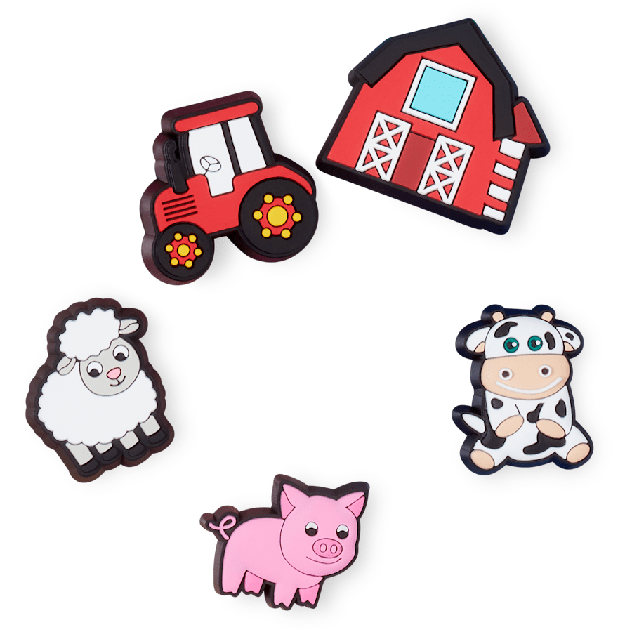 Cutesey Farm Animal 5 Pack Jibbitz Shoe Charm | Crocs Latest