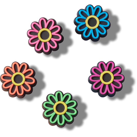 Lights Up Daisy 5 Pack Jibbitz Shoe Charm | Crocs Top Pick