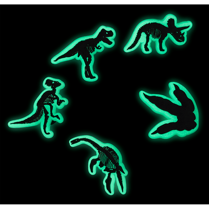 Glow In The Dark Dino 5 Pack Jibbitz Shoe Charm | Crocs Deals