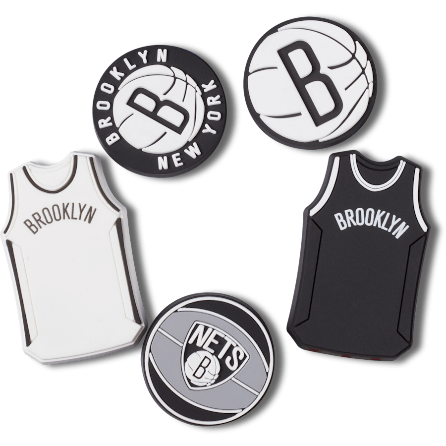 NBA Brooklyn Nets 5 Pack Jibbitz™ charms | Crocs Popular