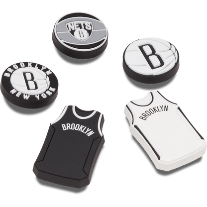 NBA Brooklyn Nets 5 Pack Jibbitz™ charms | Crocs Popular