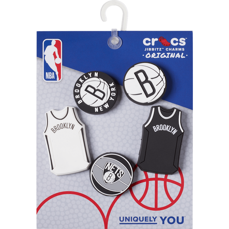 NBA Brooklyn Nets 5 Pack Jibbitz™ charms | Crocs Popular