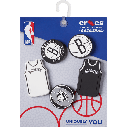 NBA Brooklyn Nets 5 Pack Jibbitz™ charms | Crocs Popular