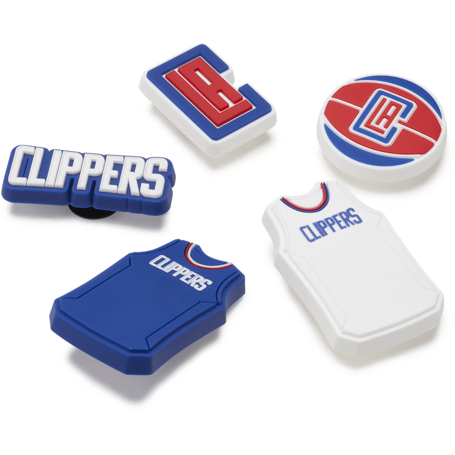 NBA Los Angeles Clippers 5 Pack Jibbitz™ charms | Crocs Top Pick