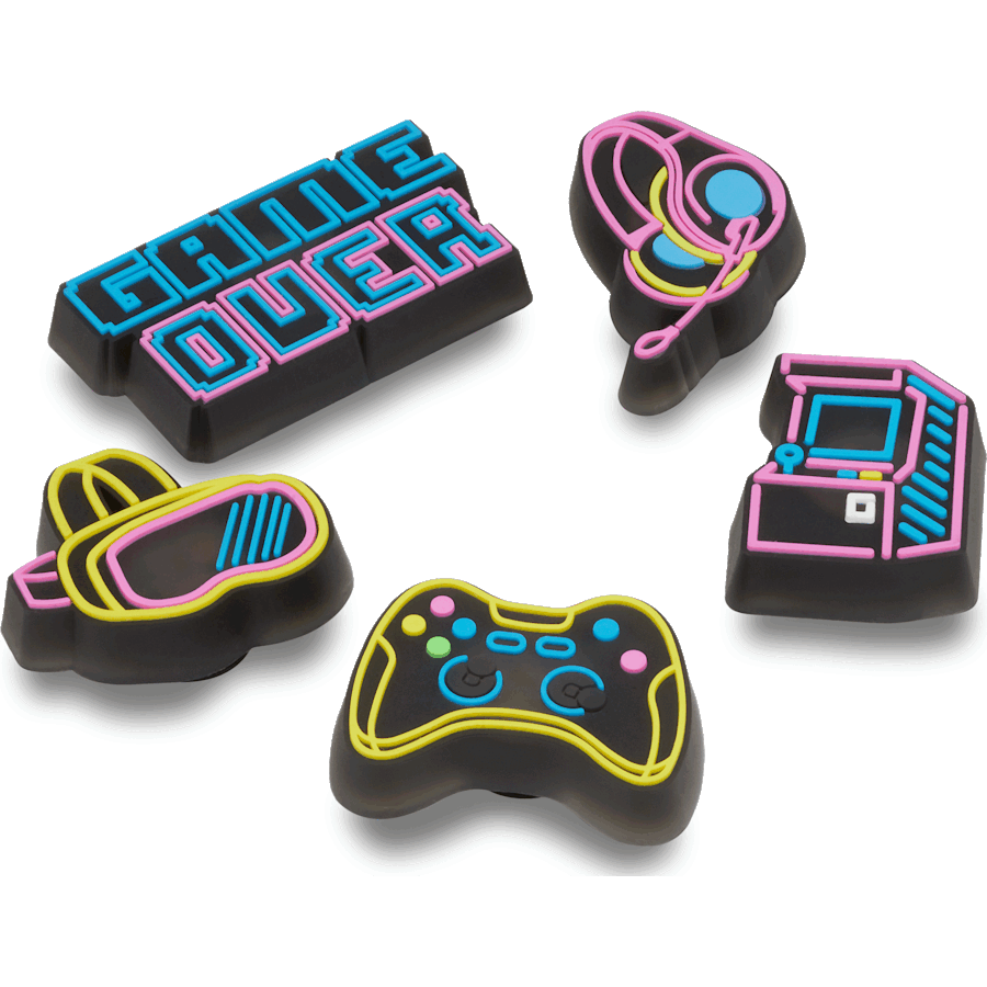 Lights Up Neon Gamer 5 Pack Jibbitz™ charms | Crocs Signature