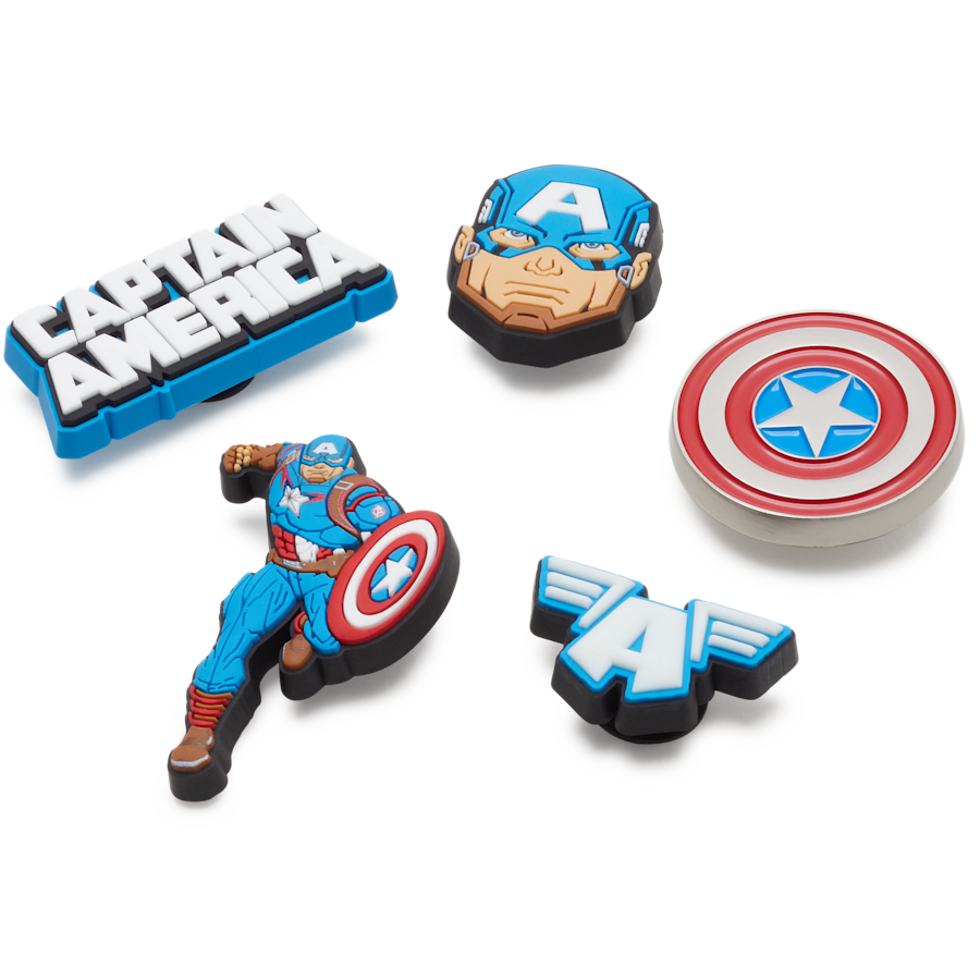 Captain America 5 Pack Jibbitz™ charms | Crocs Special Offer