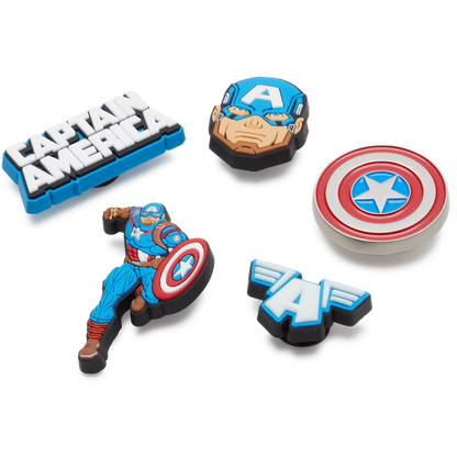 Captain America 5 Pack Jibbitz™ charms | Crocs Special Offer