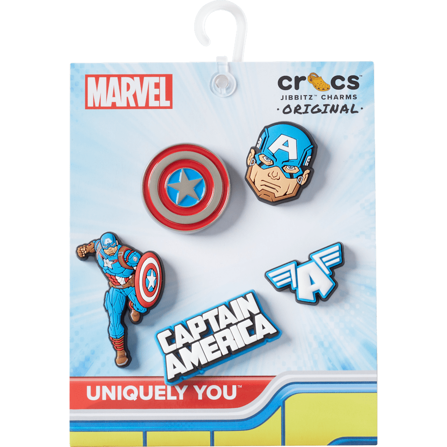 Captain America 5 Pack Jibbitz™ charms | Crocs Special Offer