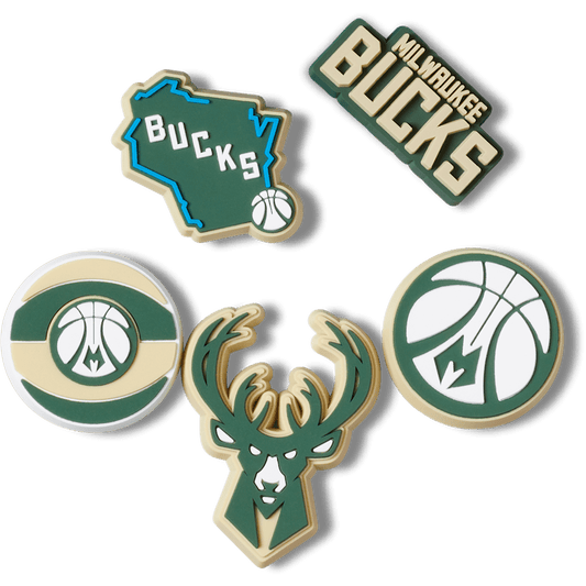 NBA Milwaukee Bucks 5 Pack Jibbitz™ charms | Crocs Hot Sale