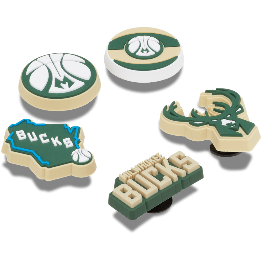 NBA Milwaukee Bucks 5 Pack Jibbitz™ charms | Crocs Hot Sale