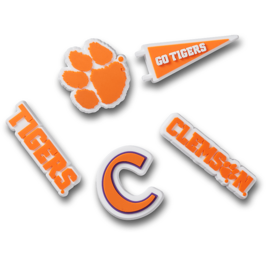 Clemson Univ 5 Pack Jibbitz™ charms | Crocs Popular