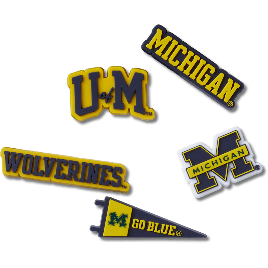 University of Michigan 5 Pack Jibbitz™ charms | Crocs Classic