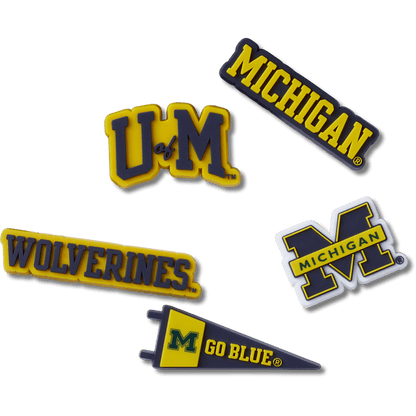 University of Michigan 5 Pack Jibbitz™ charms | Crocs Classic