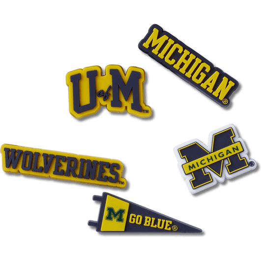 University of Michigan 5 Pack Jibbitz™ charms | Crocs Classic