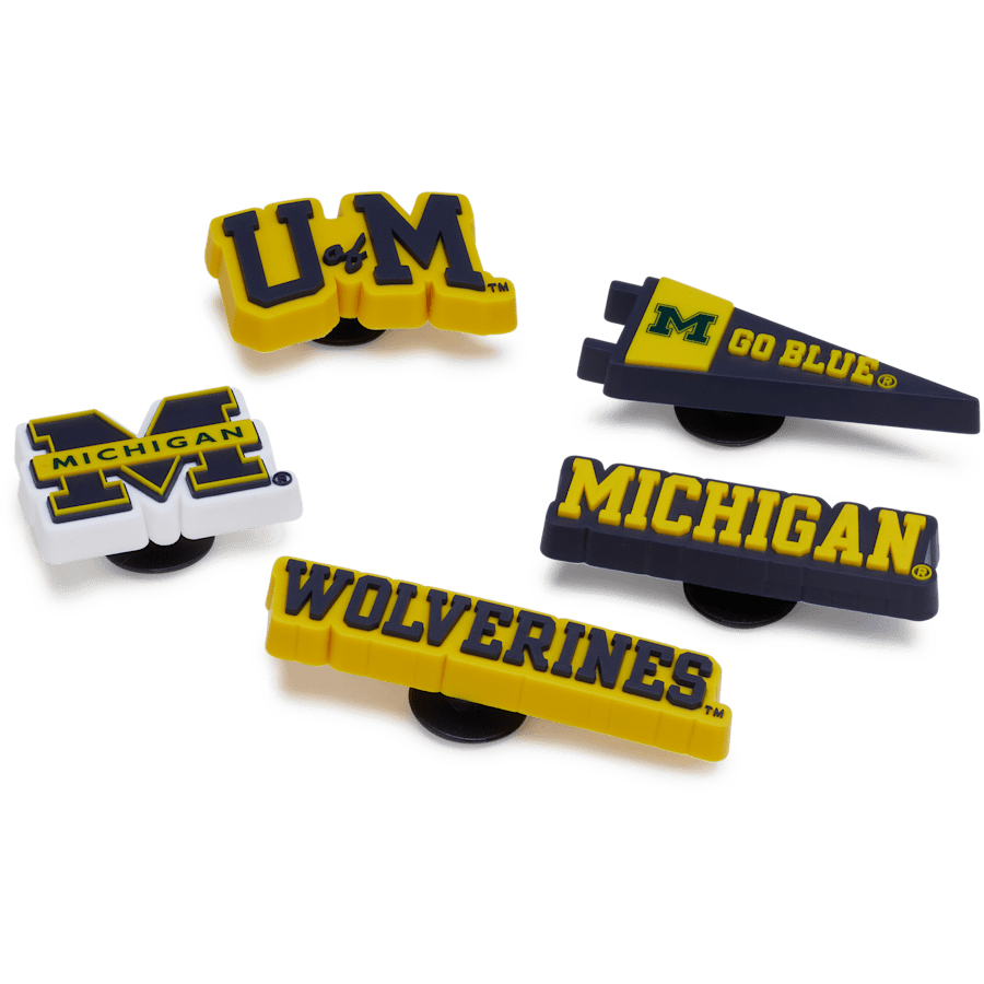 University of Michigan 5 Pack Jibbitz™ charms | Crocs Classic