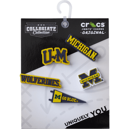 University of Michigan 5 Pack Jibbitz™ charms | Crocs Classic