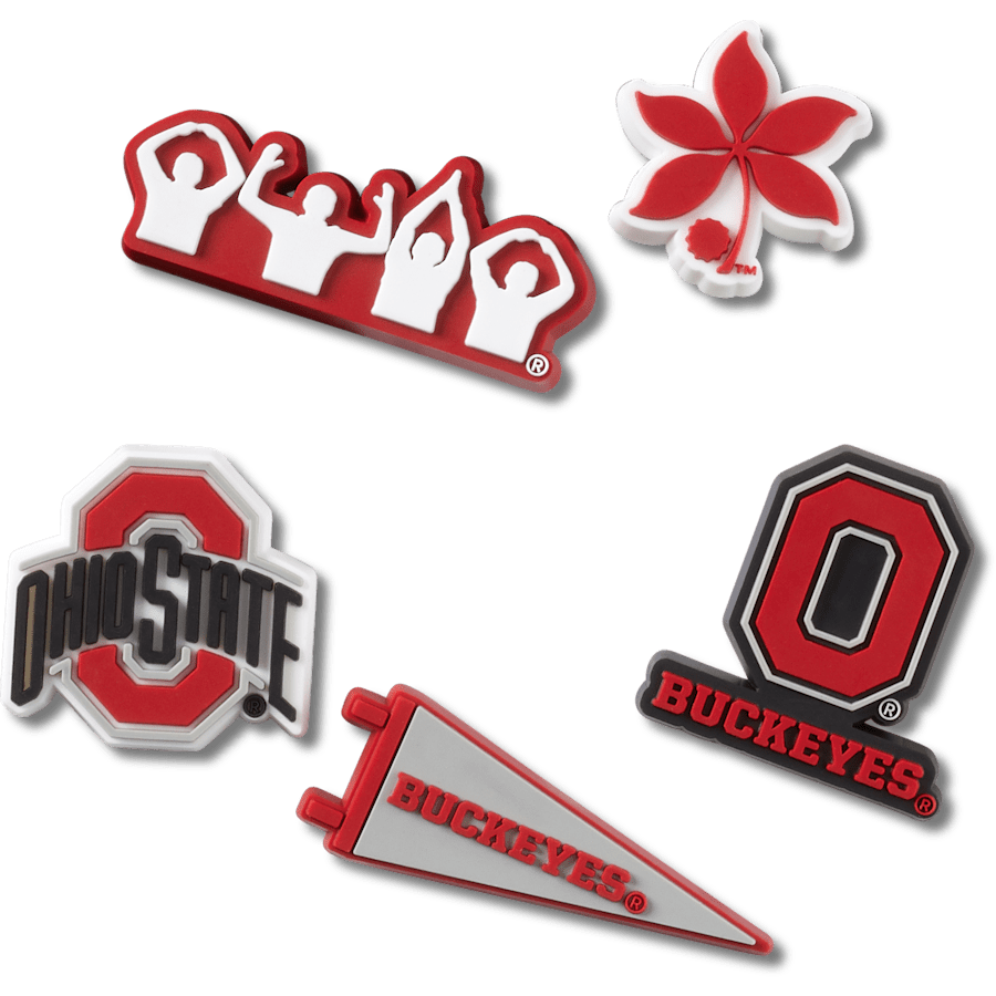 Ohio State University 5 Pack Jibbitz™ charms | Crocs Trending